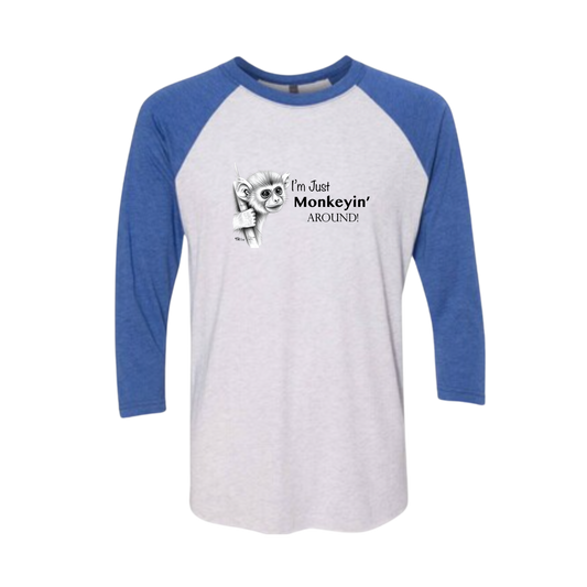 Monkeyin' Around Baseball Tee