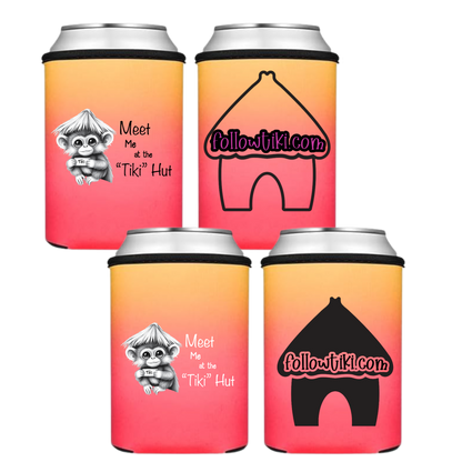 Meet Me at the Tiki Hut Koozie
