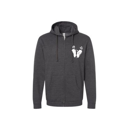 Tiki Feet Zip-Up Hoodie