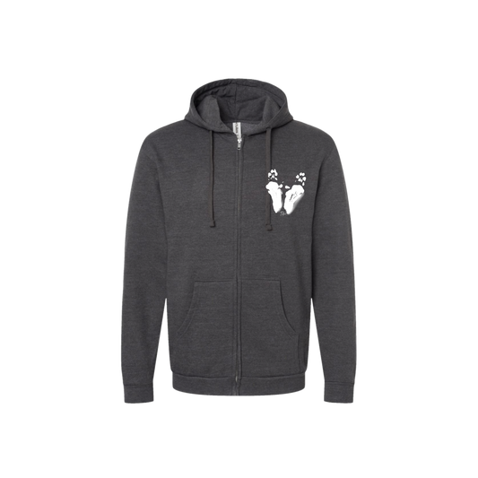 Tiki Feet Zip-Up Hoodie