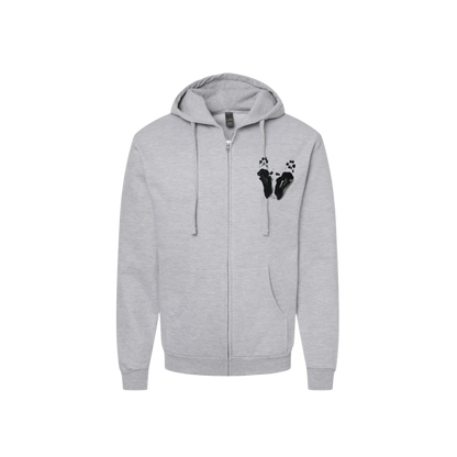 Tiki Feet Zip-Up Hoodie