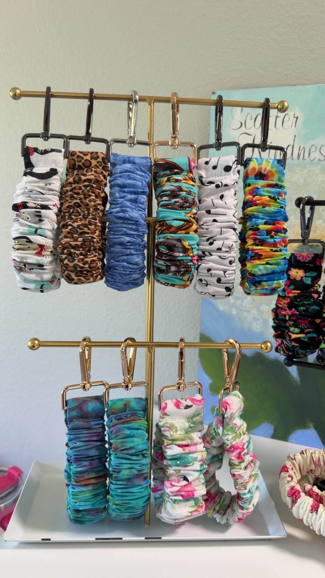 Scrunchie Wristlet Keychains