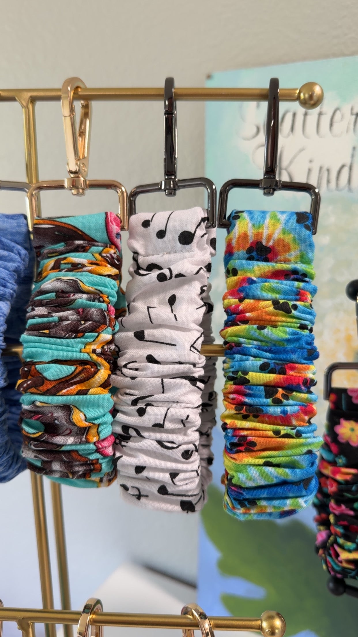 Scrunchie Wristlet Keychains
