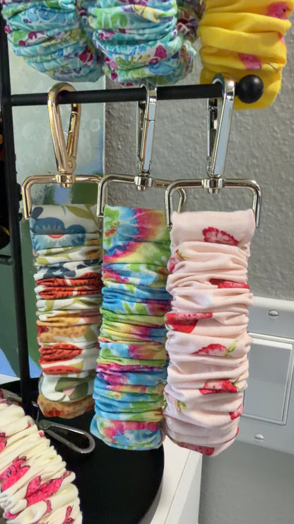 Scrunchie Wristlet Keychains