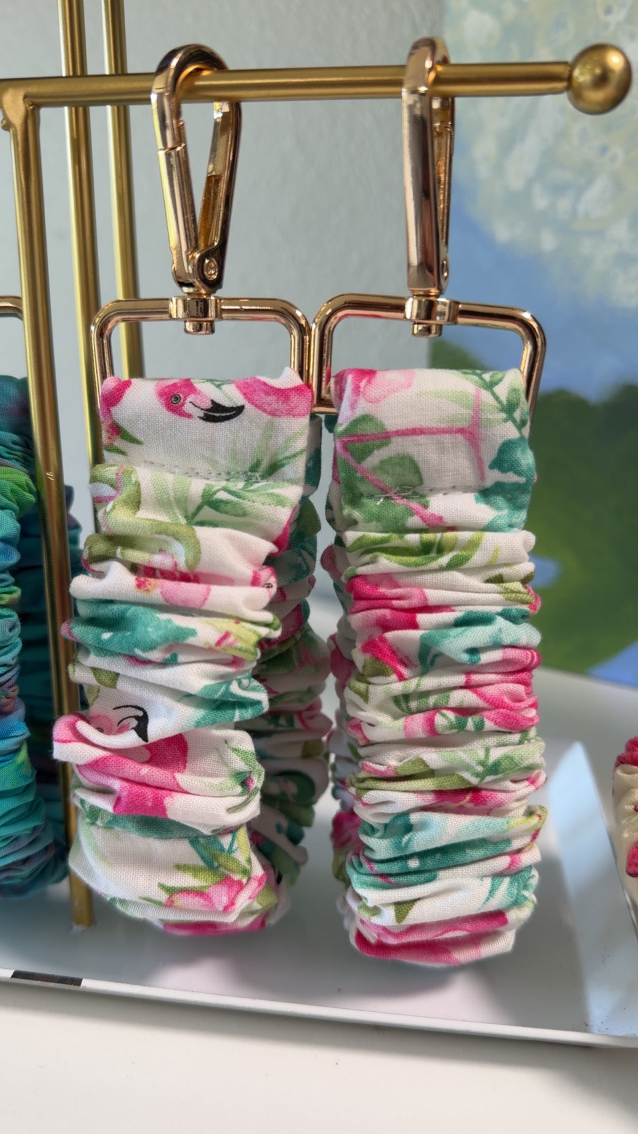 Scrunchie Wristlet Keychains