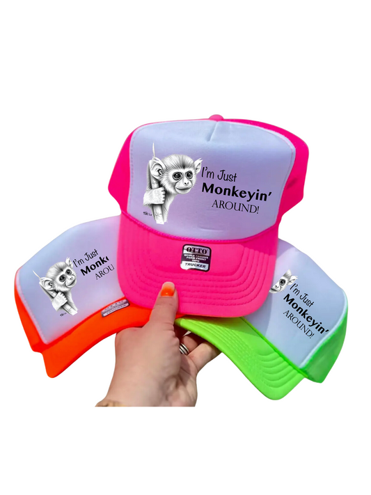 Monkeyin Around Foam Tucker Hat