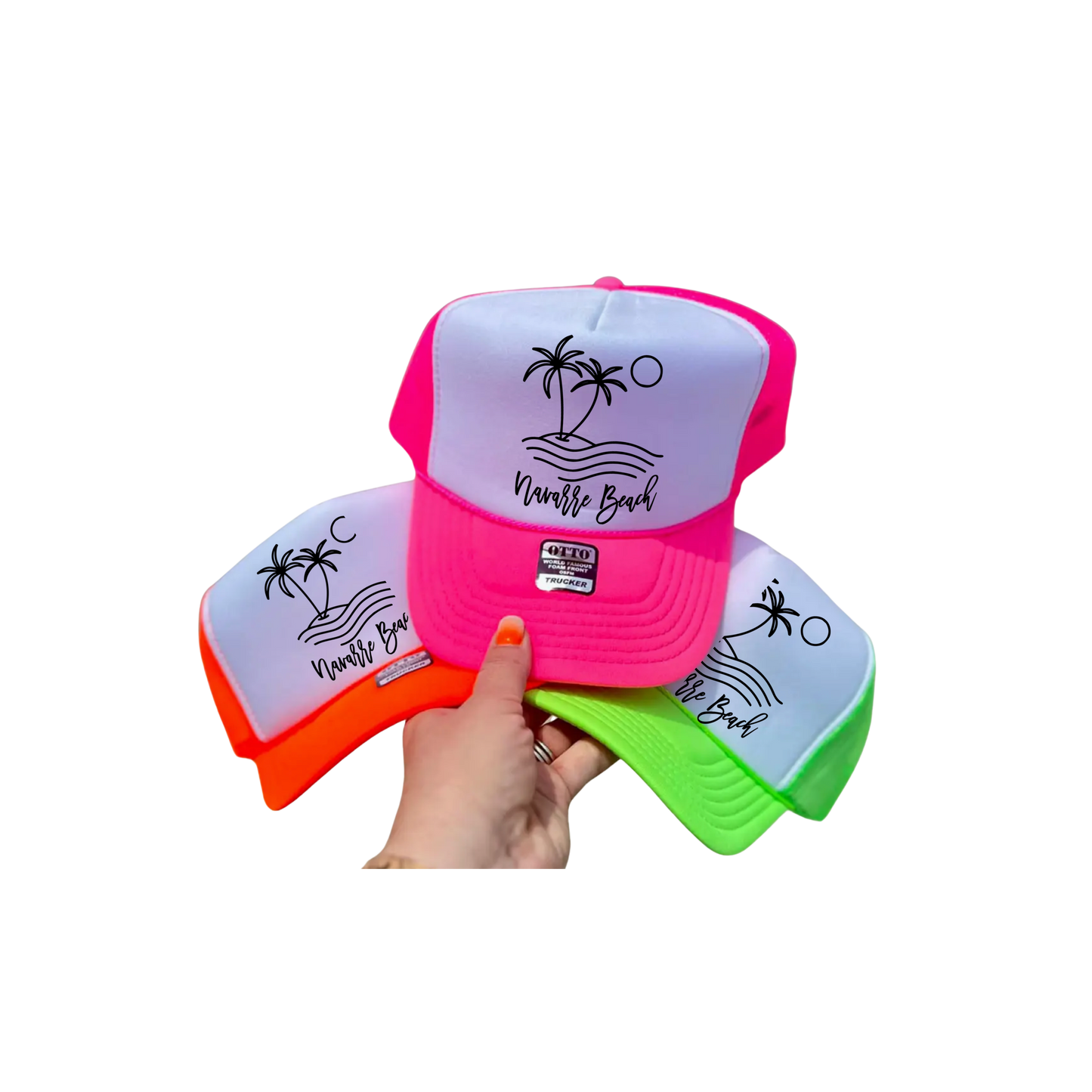 Navarre Beach Sunset Foam Trucker Hat