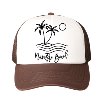 Navarre Beach Sunset Foam Trucker Hat