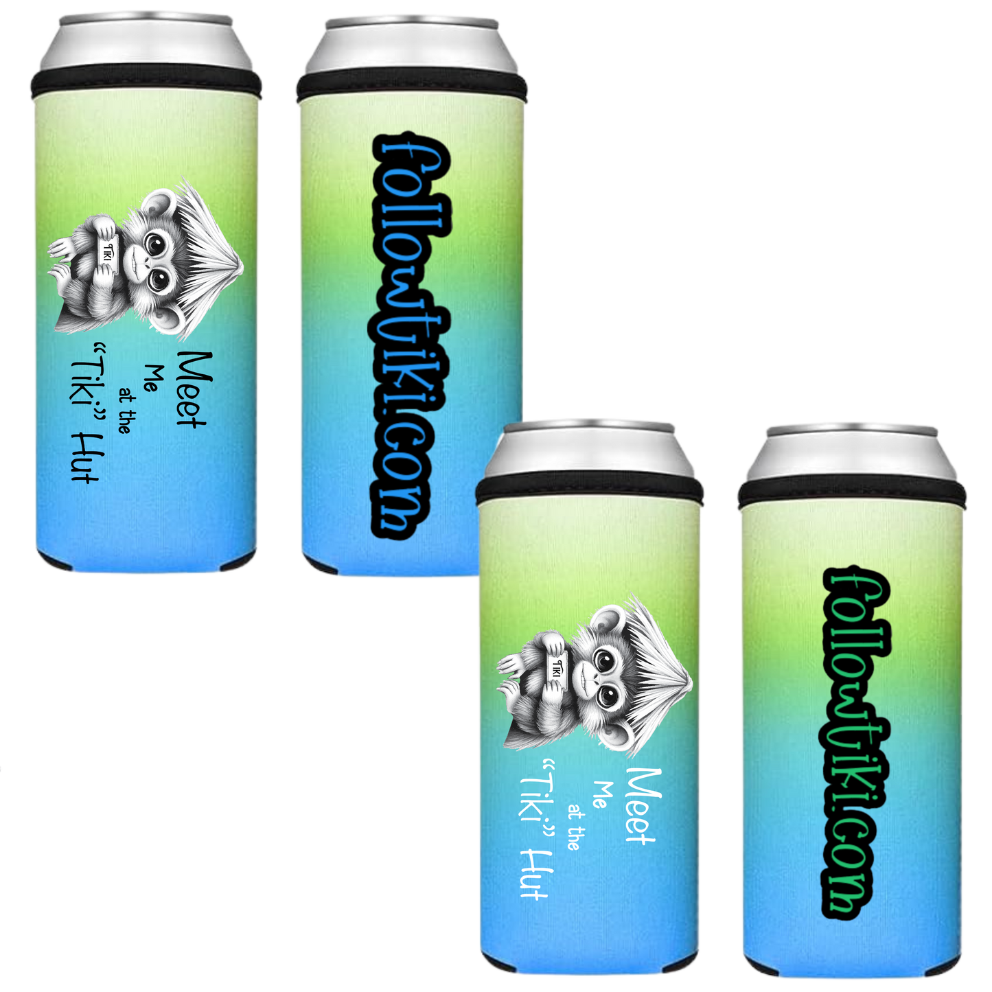 Meet Me at the Tiki Hut Koozie
