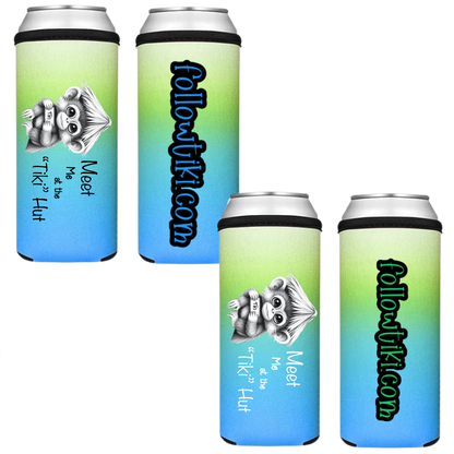 Meet Me at the Tiki Hut Koozie