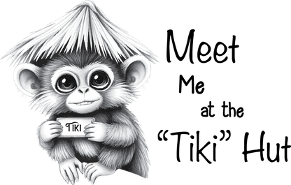Tiki Hut Stickers