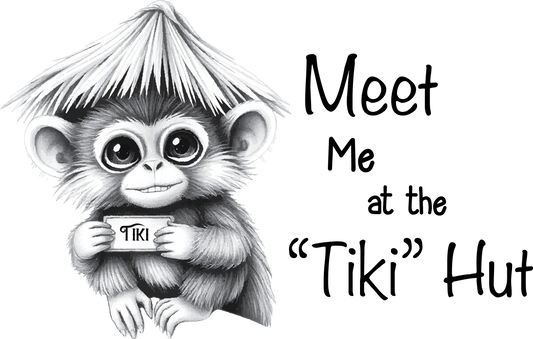 Tiki Hut Stickers