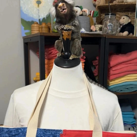USA Rag Quilt Tote Bag