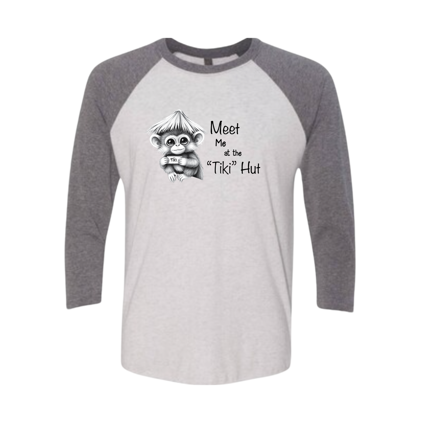 Tiki Hut Baseball Tee