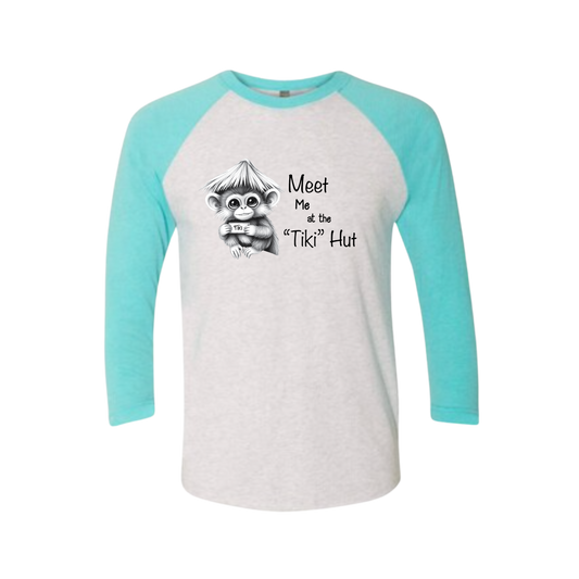 Tiki Hut Baseball Tee