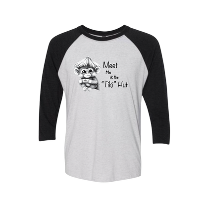Tiki Hut Baseball Tee